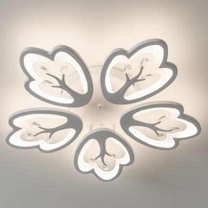 Brilagi - LED-himmennyskattokruunu TWIST LED/80W/230V 3000-6500K valkoinen + kauko-ohjaus