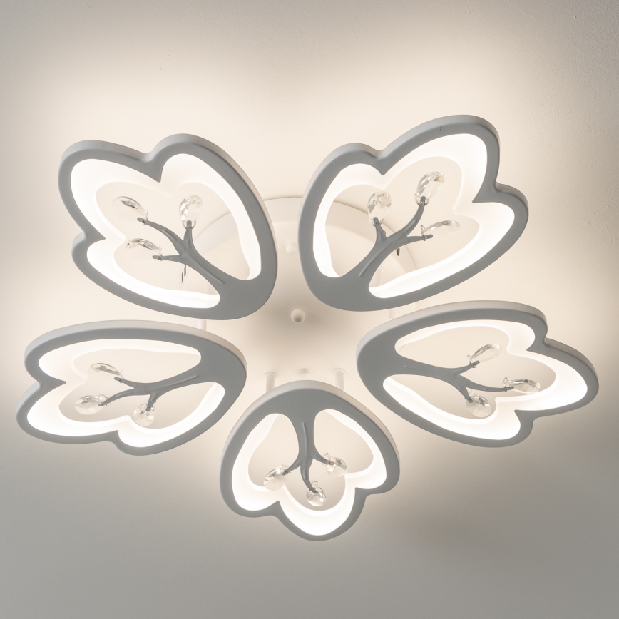 Brilagi - LED-himmennyskattokruunu TWIST LED/80W/230V 3000-6500K valkoinen + kauko-ohjaus