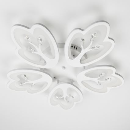 Brilagi - LED-himmennyskattokruunu TWIST LED/80W/230V 3000-6500K valkoinen + kauko-ohjaus