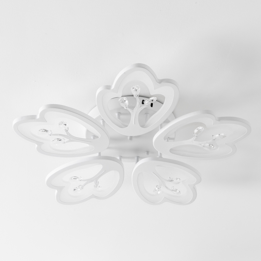Brilagi - LED-himmennyskattokruunu TWIST LED/80W/230V 3000-6500K valkoinen + kauko-ohjaus