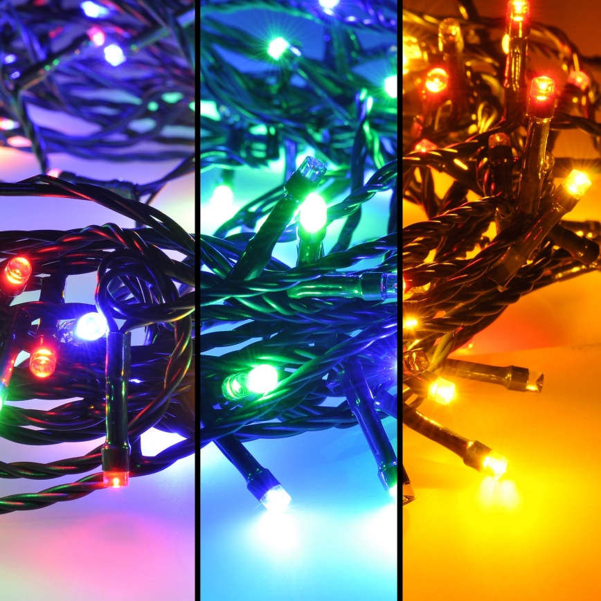 Brilagi - LED-joulu-ulkoketju 100xLED/8 toiminnot 13 m IP44 monivärinen