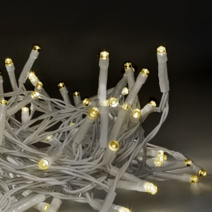 Brilagi - LED-joulu-ulkoketju 120xLED/8 toiminnot/3xAA 9,5m valkoinen IP44 lämpimänvalkoinen + kauko-ohjaus