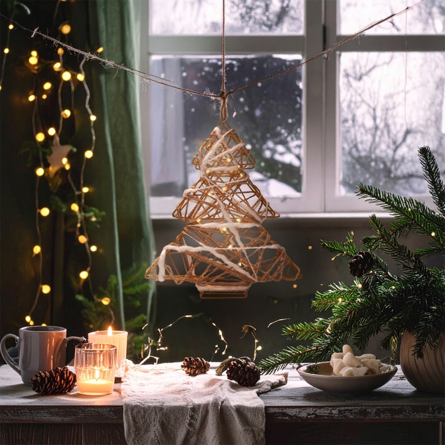 Brilagi - LED-joulukoriste LED/2xAA 34x31 cm kuusi