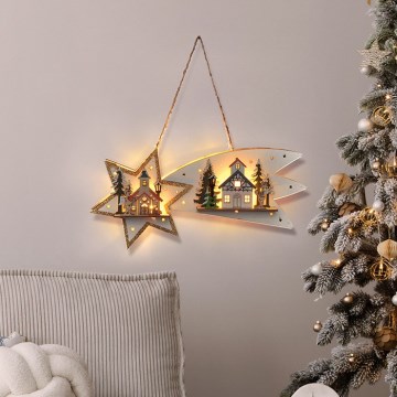 Brilagi - LED-joulukoriste LED/2xAA komeetta