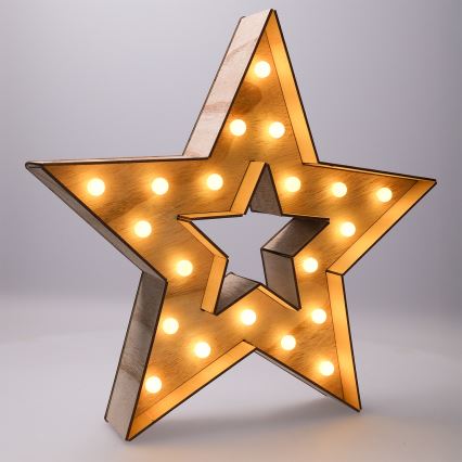 Brilagi - LED-joulukoriste LED/2xAA tähti