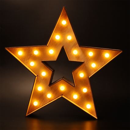 Brilagi - LED-joulukoriste LED/2xAA tähti