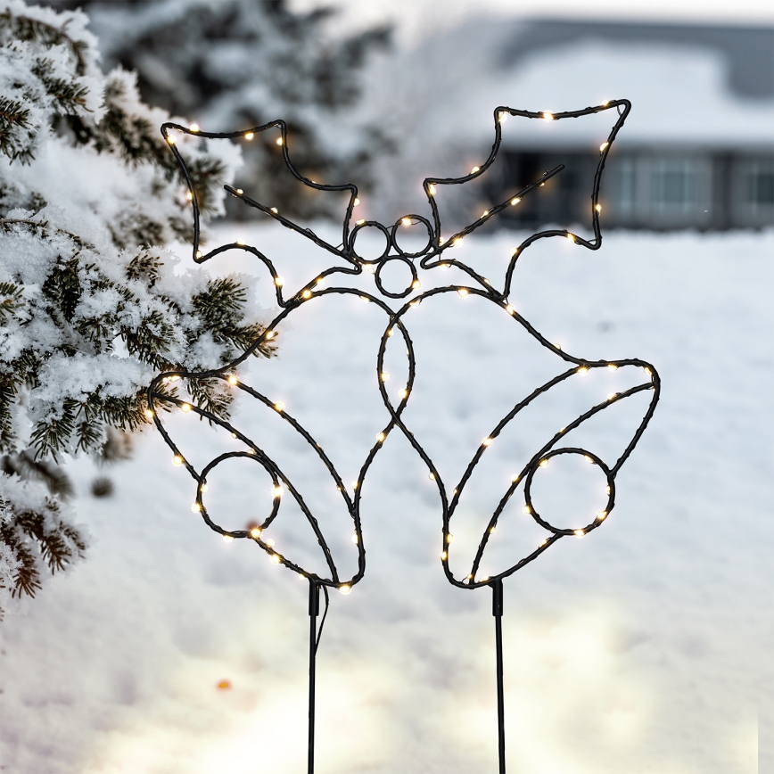 Brilagi - LED-joulukoriste LED/3xAA IP44 kellokoristeet