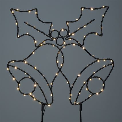 Brilagi - LED-joulukoriste LED/3xAA IP44 kellokoristeet