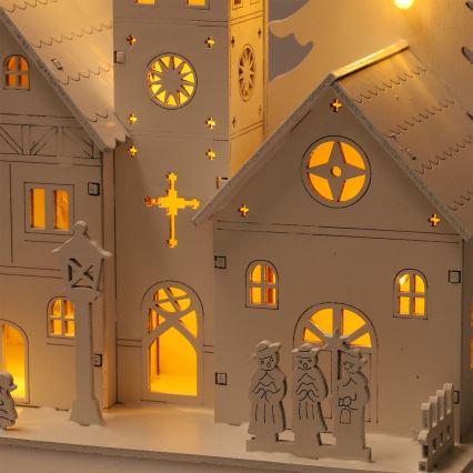 Brilagi - LED-joulukoriste, pieni kirkko, LED/2xAA