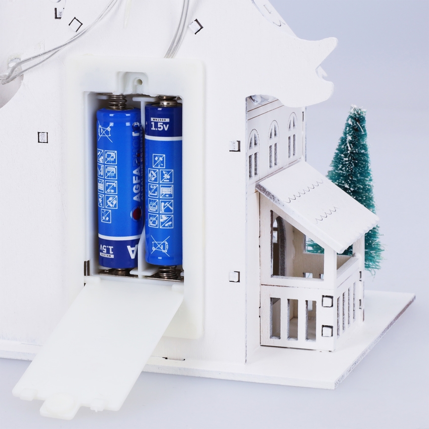 Brilagi - LED-joulukoriste, pieni kirkko, LED/2xAA