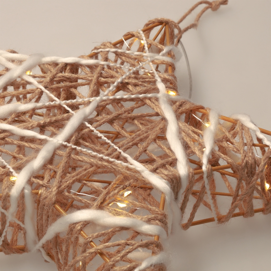 Brilagi - LED-joulukoriste, tähti, 30x28 cm, toimii 2x AA-paristolla