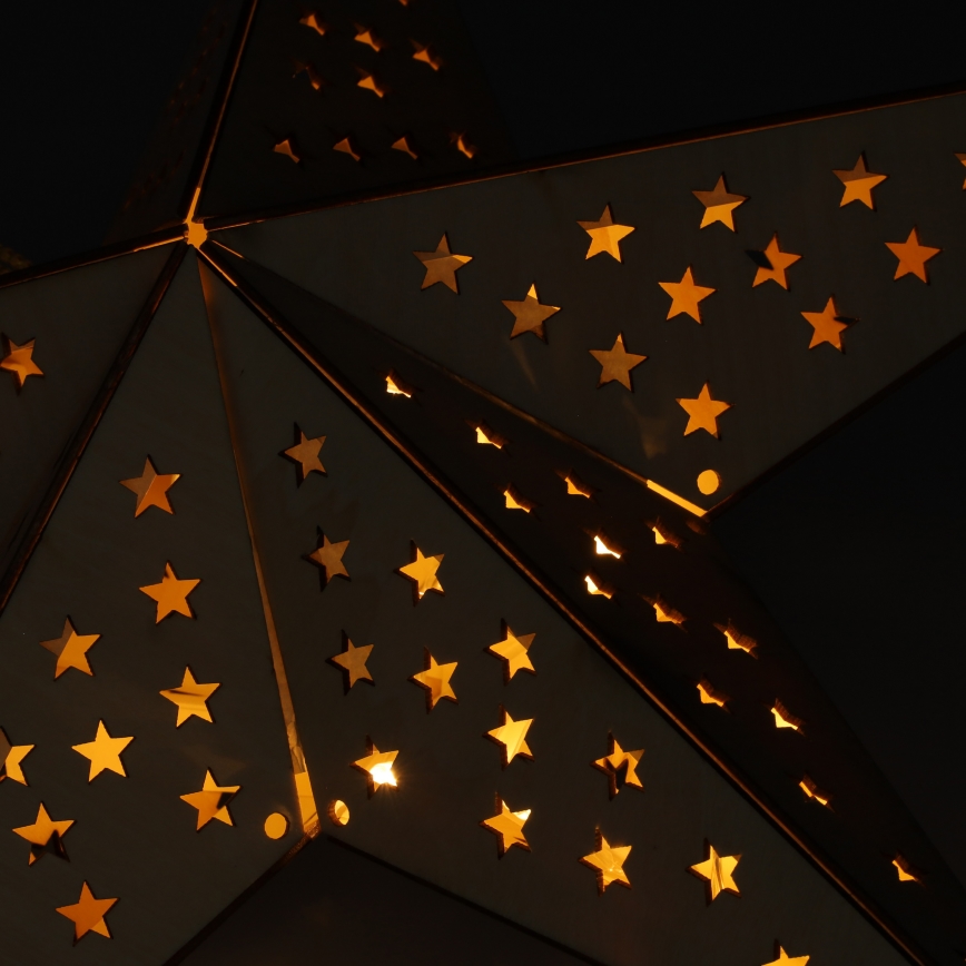 Brilagi - LED-joulukoriste, tähti, 62x40 cm, LED/3xAA