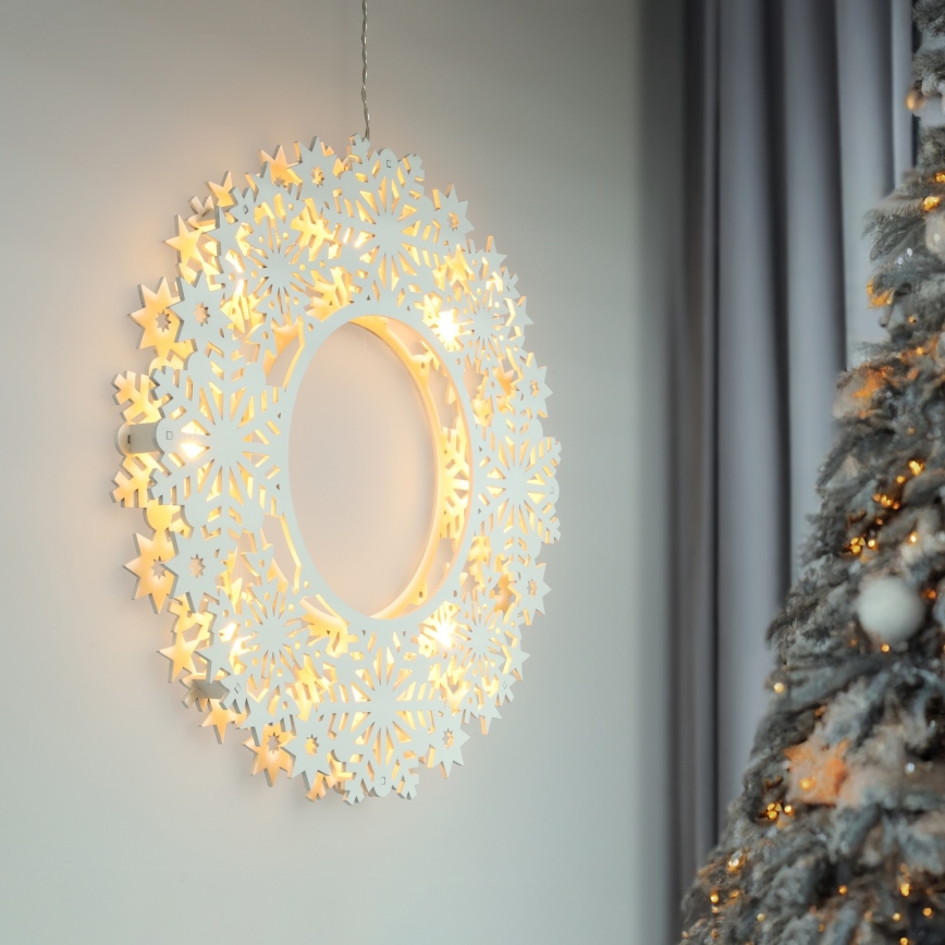 Brilagi - LED-joulukranssi 30 cm, LED/2xAA