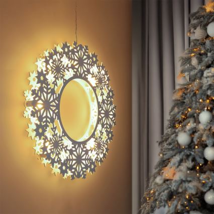 Brilagi - LED-joulukranssi 30 cm, LED/2xAA