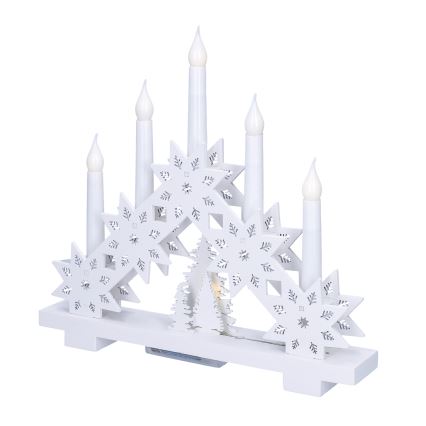 Brilagi - LED-joulukynttelikkö 5xLED/2xAA