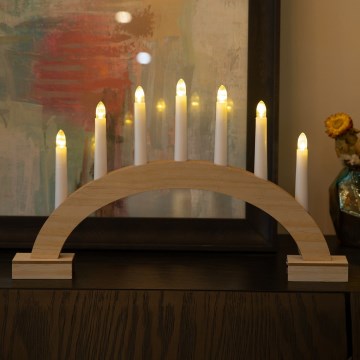 Brilagi - LED-joulukynttelikkö 7xLED/2xAA