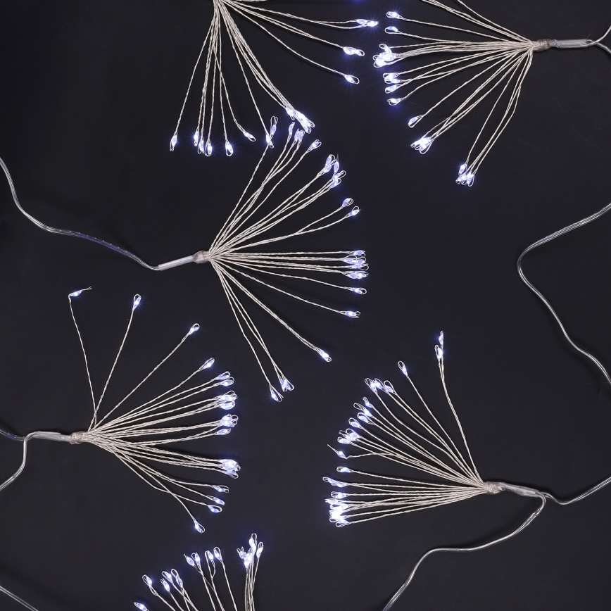 Brilagi - LED-jouluvaloketju ulkokäyttöön 150xLED 5m IP44 kylmänvalkoinen ilotulitusefekti