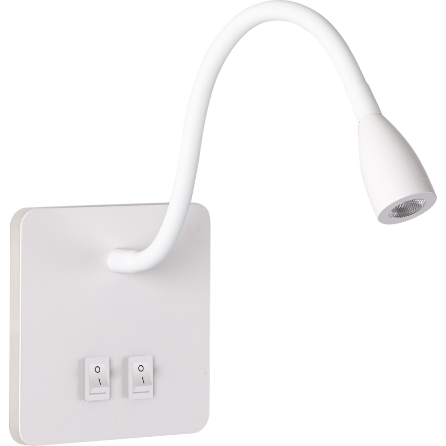 Brilagi - LED Joustava seinävalaisin MAYA Double LED/4W/230V + LED/3W valkoinen