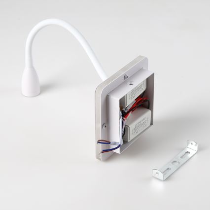 Brilagi - LED Joustava seinävalaisin MAYA Double LED/4W/230V + LED/3W valkoinen
