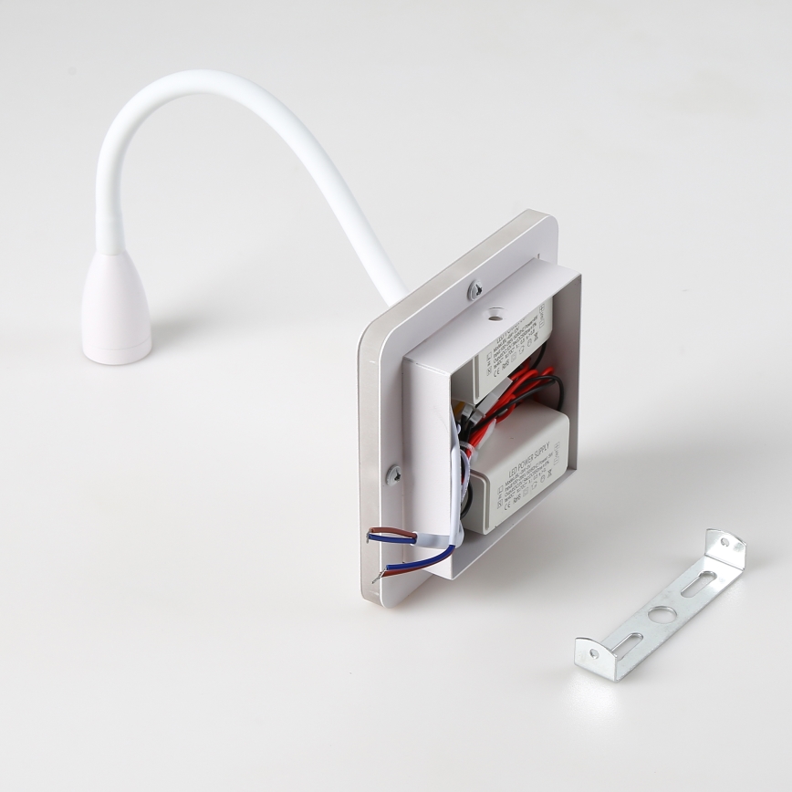 Brilagi - LED Joustava seinävalaisin MAYA Double LED/4W/230V + LED/3W valkoinen