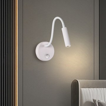 Brilagi - LED Joustava seinävalaisin MAYA LED/3W/230V 4000K valkoinen