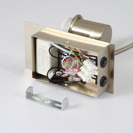Brilagi - LED Joustava seinävalaisin NUBILA 1xE27/25W/230V + LED/3W mattakromi/kerma
