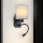 Brilagi - LED Joustava seinävalaisin NUBILA 1xE27/25W/230V + LED/3W musta/harmaa
