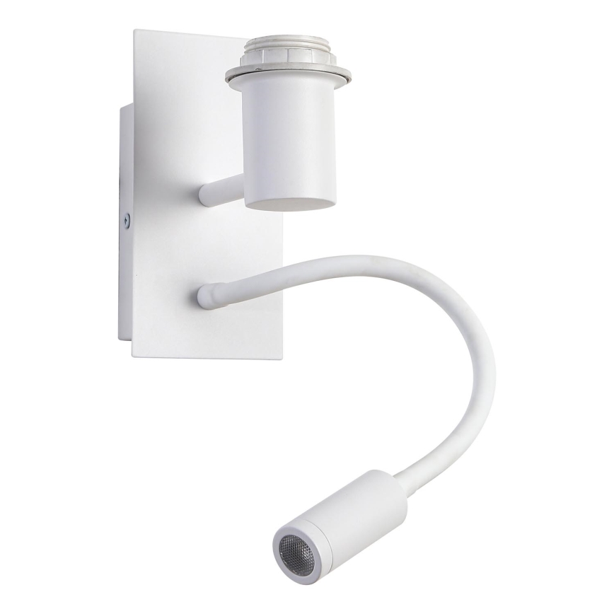 Brilagi - LED Joustava seinävalaisin NUBILA 1xE27/25W/230V + LED/3W valkoinen