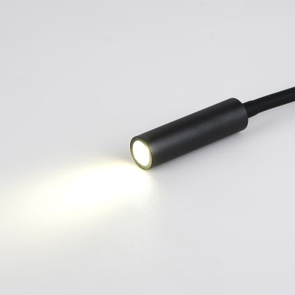 Brilagi - LED Joustava seinävalaisin USB-portilla MAYA LED/3W/230V 4000K musta