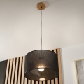 Brilagi - LED Kattokruunu johdossa ANTHONY 1xE27/60W/230V tammi/musta