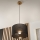 Brilagi - LED Kattokruunu johdossa ANTHONY 1xE27/60W/230V tammi/musta