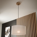 Brilagi - LED Kattokruunu johdossa ANTHONY 1xE27/60W/230V tammi/valkoinen