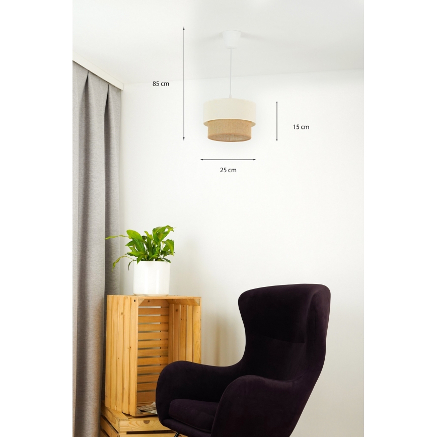 Brilagi - LED-kattokruunu johdossa BOHO STYLE 1xE27/15W/230V halkaisija 25 cm