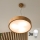 Brilagi - LED-kattokruunu johdossa CARVALHO 3xE27/60W/230V tammi halkaisija 47,5 cm