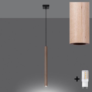 Brilagi - LED-kattokruunu johdossa DRIFA 1xG9/4W/230V puu