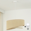 Brilagi - LED-kattokruunu johdossa LYRA 1xE27/15W/230V beige/kerma