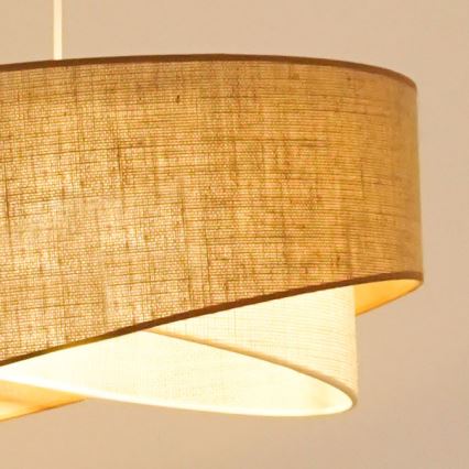 Brilagi - LED-kattokruunu johdossa LYRA 1xE27/15W/230V beige/kerma