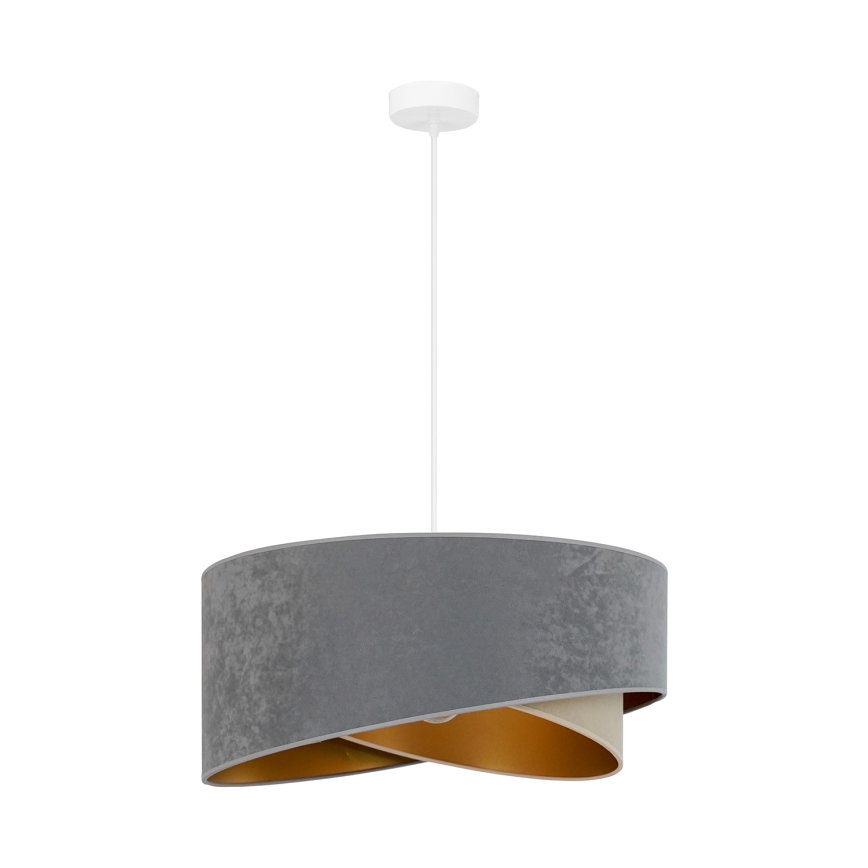 Brilagi - LED-kattokruunu johdossa LYRA 1xE27/15W/230V harmaa/beige/kulta