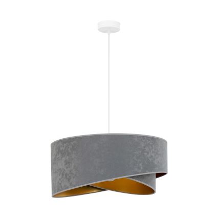 Brilagi - LED-kattokruunu johdossa LYRA 1xE27/15W/230V harmaa/kulta