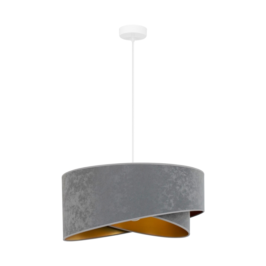 Brilagi - LED-kattokruunu johdossa LYRA 1xE27/15W/230V harmaa/kulta