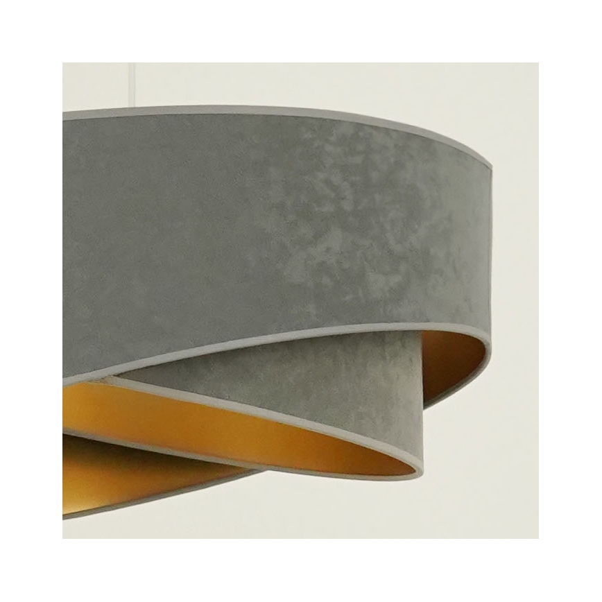 Brilagi - LED-kattokruunu johdossa LYRA 1xE27/15W/230V harmaa/kulta