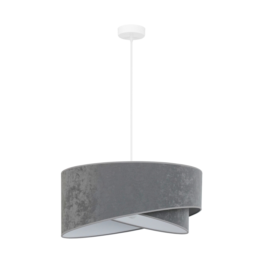 Brilagi - LED-kattokruunu johdossa LYRA 1xE27/15W/230V harmaa/valkoinen