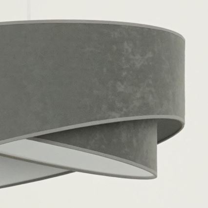 Brilagi - LED-kattokruunu johdossa LYRA 1xE27/15W/230V harmaa/valkoinen