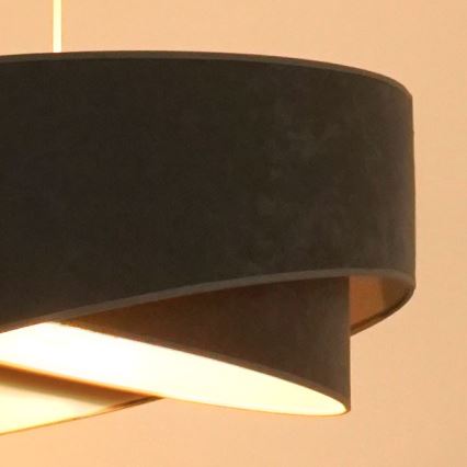 Brilagi - LED-kattokruunu johdossa LYRA 1xE27/15W/230V harmaa/valkoinen