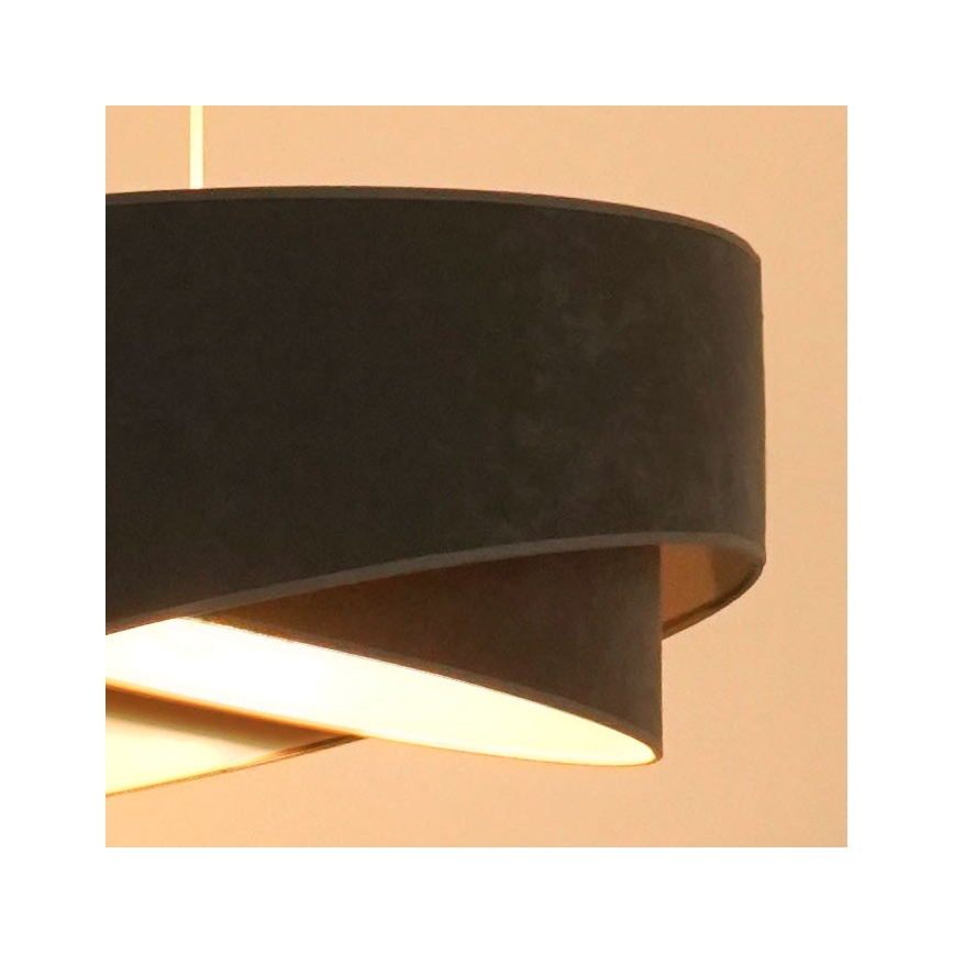Brilagi - LED-kattokruunu johdossa LYRA 1xE27/15W/230V harmaa/valkoinen