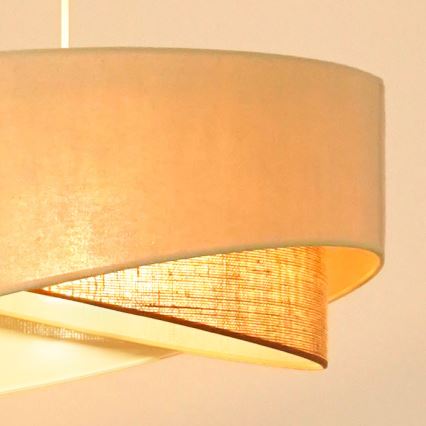 Brilagi - LED-kattokruunu johdossa LYRA 1xE27/15W/230V kerma/beige