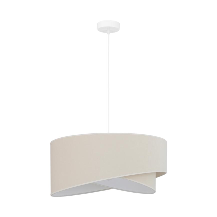 Brilagi - LED-kattokruunu johdossa LYRA 1xE27/15W/230V kerma/valkoinen