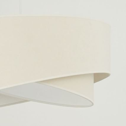 Brilagi - LED-kattokruunu johdossa LYRA 1xE27/15W/230V kerma/valkoinen