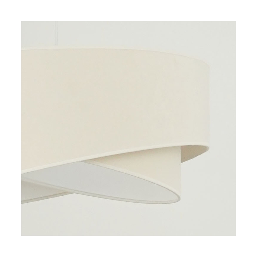 Brilagi - LED-kattokruunu johdossa LYRA 1xE27/15W/230V kerma/valkoinen