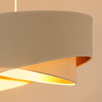 Brilagi - LED-kattokruunu johdossa LYRA 1xE27/15W/230V kerma/valkoinen